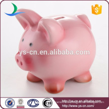 Gran venta ! Lindo de cerámica Pink Piggy Coin Bank por Spray Color